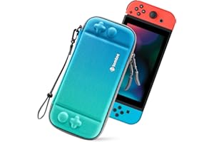 tomtoc Etui do Nintendo Switch, odporne na uderzenia, cienkie, etui ochronne, twarde etui, kompatybilne z konsolą Switch i 10 grami, akcesoria do przechowywania