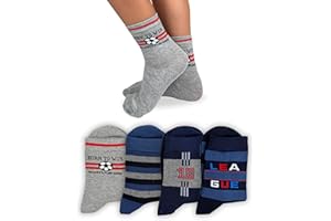 LEON D'ORO Calzini Bambino Caldo Cotone 4/6 Paia Calze Bimbo Fantasia Calze Bambino Made in Italy