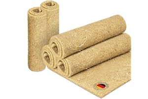 ‎VEDDELHOLZER Veddelholzer 3 Hanfmatten für Nager Kaninchen Käfige & Gehege von Meerschweinchen Hamstern Nagerteppich aus Hanf als Zubehör Käfige Höhlen & Schlafplätze für Kleintiere Kaninchenstall Hasenstall