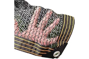 LLPEIJIE026 Filet d'ombre Potager,Toile d'ombrage 38% Noire,Abri UV,Ombrage,Respirant,Protection Solaire,pour La Couverture VéGéTale/Serre/Jardin/Pergola/Patio Lawn/Pet House,avec Oeillets(3x6m/9.8x19.7ft)