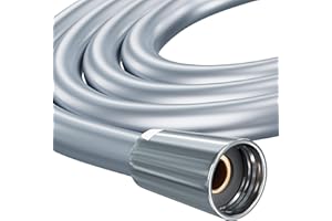 PRISMA Flexible de douche 160cm MADE IN GERMANY avec double protection anti-torsion. Ultra flexible tuyau de douche, anti-torsion et sécurité avec protection anti courbure G1/2