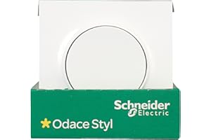 MERLIN GERIN Lot de 5 Va-et-vient Monté + Plaque Schneider Electric Odace Styl Blanc
