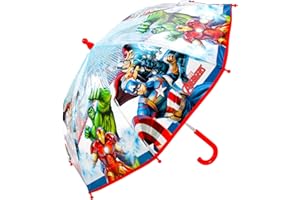 TDL Marvel Avengers Parapluie Enfants Brolly Poe Dôme Superhéros Pliage Parapluie Canne