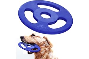 TUFF PUPPER SuperChewy Tough Tug-of-War Flying Disc Toy Strong Natural Rubber | Great Frisbee Fetch Toy for Dogs | Ultra Durable Chew Toy for Aggressive Chewers | For All Breeds
