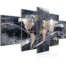 Runa Art – Quadro Murale In Tessuto Non Tessuto 110g/m², Graffiti Colorati, 5 Pezzi, Made In Germany