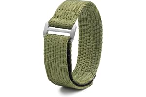watchdives nylon klockarmband 20 mm 22 mm ersättningsarmband med krok och ögla fästen sportklockarmband
