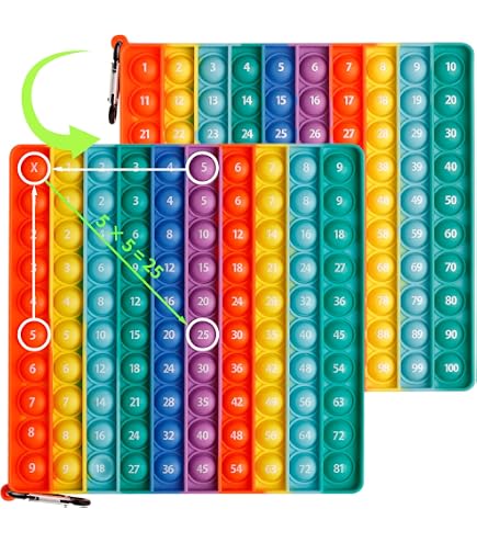 Giocattolo Sensoriale Pop It Arcobaleno In Silicone – Grande, Senza Odore, Per Bambini E Adulti, Antistress