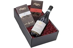 ‎THE WINE GUYS The Wine Guys The Wine Guys Geschenkset „Rosso Passo“ mit Wein und Schokolade in einem schönen Geschenkkarton | Italienischer Rotwein Rosso Passo & Französische Schokoladen in Präsentverpackung