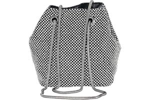 CORIOS Bolsa de Noche para Mujer Diamantes de Imitación Clutch Bolso de Fiesta Elegante Bolso de Hombro Bolsos Bandolera Bolsas de Mensajero para Fiesta de Graduación Boda Banquete Negro