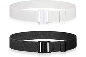 Syhood 2 Ceintures Élastiques à Boucle Plate