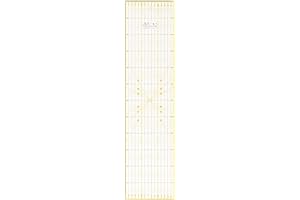 Elan Sewing Ruler 60cm x 15cm, Transparent Quilting Rulers, Acrylic Sewing Rulers, Metric Quilting Ruler for Cutting Fabric, Patchwork and Dressmaking