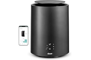 DUUX Threesixty 2 Electric Heater, Smart, Grey, Multi-Direction Fan Ceramic, 1800W Energy Efficient, Overheat & Tip Over Protection, 30m² Rooms, Alexa & Google Assistant