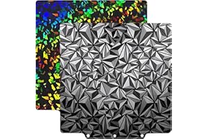 RugooSpink Adventurer 5M/5M Pro/AD 5X Build Plate 235 x235MM Build Sheet AD5X Spring Steel Sheet Debris H1H +Diamond PEO Platform Removable Heated Bed for Flashforge 3D Printer