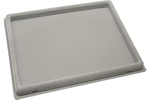THE BEADSMITH Beadsmith BMT11-1 Flocked Treasure Mat Tray with Clear Lid - 14 inch x 11 inch