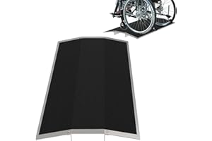 XARILK Rampa de umbral de puente de aluminio de 70 cm de ancho x 4 cm de alto con soportes desmontables, rampa resistente de 300 kg para silla de ruedas con superficie antideslizante para sillas de
