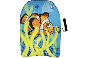 Koopp 25" Boogie Board Bodyboard Surf Board Float for Kids with Leash & Leash Plug - Lightweight and Durable Foam Board for Kids/Teenagers - Perfect for Beach, Ocean and Pool Fun