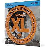 Daddario Exl140 Elektro Gitar Tel Seti, Xl, 10-52, Light Top/Heavy