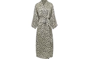 CUTESWAN Ladies Kimono Dressing Gowns Floral Kimono Robe Printed Cardigan for Women Wedding Bonding Party Pyjamas
