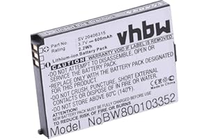 vhbw Li-Ion Akku 600mAh (3.7V) kompatibel mit Telefon Swissvoice eSense, eSense Color E, SV 20406288 Ersatz für C8425, SV 20406315.