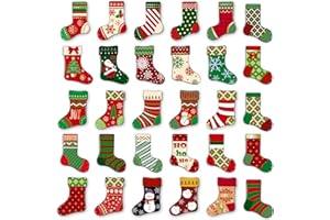 MORCART 30 imanes de Navidad para nevera, calcetines de Navidad, decoración de refrigerador para lavavajillas, taquilla, pizarra, gabinetes, aula, oficina, cubículo