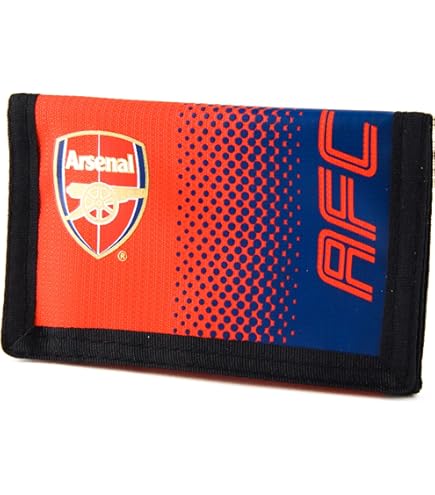 Arsenal Leren Portemonnee - Zwart/Rood