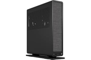 Fractal Design Ridge Black - PCIe 4.0 riser card included - 2x 140mm PWM Aspect fans included - Type C USB - m-ITX PC Gaming Case