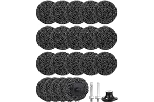 PERMUST 20 pezzi Dischi di Sgrossatura, 50mm Disco Abrasivo, CSD Discos Abrasivo Nero/Viola,Disco Smerigliatrice Acciaio Inossidabile per Rimozione Ruggine per Ruggine, Vernice, Rimozione di Incrostazioni
