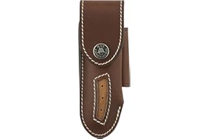 Max Capdebarthes 49812 Etui « T » Cuir pérou, Port horiz/verti. pour modèles « Le Thiers » et Laguiole jusqu'à 12 cm de Manche.