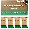 Raindrop Sustainable 4x Eco-friendly Hand Wash Refill Tablets, 1 Tablet = 1 Bottle of Soap 300 ml, Mint &White Tea