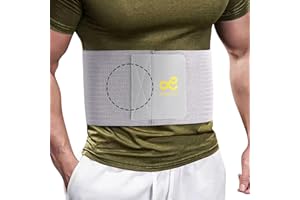 GAGAIUCO Umbilical hernia belt for men/women. Hernia support for men with compression pad. Hernia belt for women - abdominal binder post surgery/prevention aid: ventral, epigastric and belly button-M