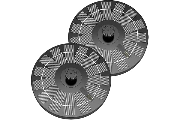 AISITIN Fontaine solaire 2,5 W avec 6 buses de fontaine solaire flottante pour jardin, aquarium