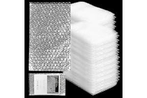 CYEER Lot de 100 Papier-Bulle - 10 x 20 cm - Bubble Wrap - Emballage Colis - Pochette Bulle - Pour Expédition - Rembourrage Résistant aux Chocs