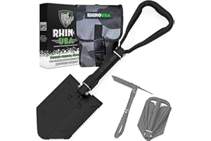 RHINO USA Survival Shovel w/Pick