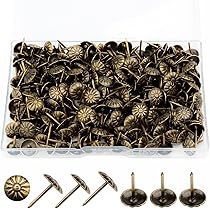 Chiodi Tappezzeria Decorativi - 450pz Bronzo/Oro/Argento - 11x17mm - Foto 10