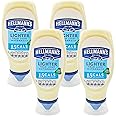 Hellmann's Lighter than Light 100% recycled plastic bottle Mayonnaise light mayo for sandwiches, wraps and salads 430 ml (Pack of 4)