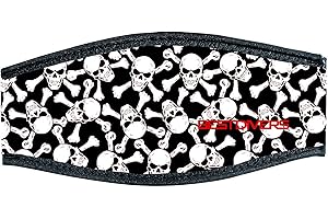 Best divers Correa Máscara de Neopreno, Doble Velcro, testure Head