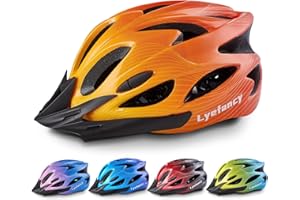 Kids Bike Helmet, Lyefancy Kids Helmet for 3-14 Years Old Boys Girls, Children Adjustable Helmet 50-59cm for Bicycle Scooter Skating Cycling with Visor