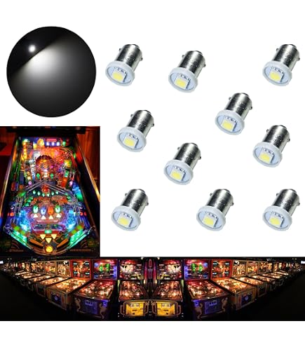 Lot 40 Ampoules LED BA9S T4W T11 6V - Lentille Convexe Blanche - Neuf