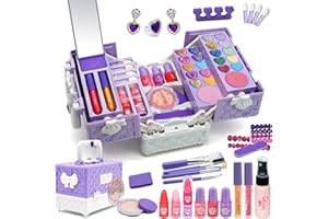 EVACOK Kinderschminke Set - Schminkkoffer Mädchen Spielzeug, Geschenke für Kinder 4-12 Jahre