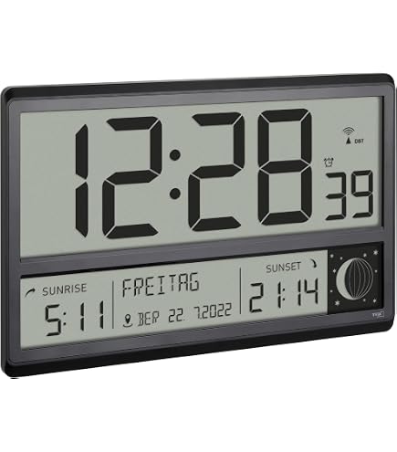 Stazione Meteo TFA Dostmann Zeno - Orologio Radio, Previsioni, Temperatura Interna/esterna, Sveglia, Nero