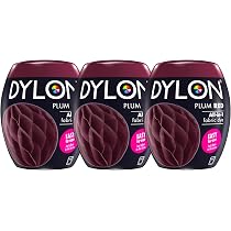 DYLON Maschinenfärbemittel – 350 G, Inkl. Salz, Pflaumenrot, Für Baumwolle & Viskose