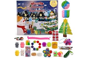 EXPRESS BRANDS DIRECT Fidget Toy Advent Calendar for Kids, Christmas Advent Calendars 2025 Countdown 24 Days, Pop Bubble Toy Surprise Box Christmas Calendar Sensory Fidget, Xmas Surprise Gifts for Boys and Girls