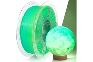IEMAI Gradient Translucent PETG 3D Printer Filament, PETG Filament 1.75mm, Color Change Filament PETG Yellow & Green, Multicolor Filament PETG 1.75mm 1Kg Spool