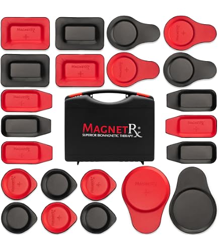 Skuers Coppia Di Magneti Biomagnetici Con Induttore - Taglia M (55x12 Mm) - Ferrite Y35, Forza 6kg - Prodotto In Spagna