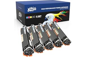 RINKLEE Kaseta z tonerem 126 A kompatybilna z HP LaserJet Pro M175nw M175a CP1025 CP1025nw TopShot M275 M275nw MFP Canon i-SENSYS LBP7018C | wysoka wydajność 1200/1000 stron | 5-pak