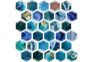 ‎MORCART MORCART Hexagon Magnete für Magnettafel, Kühlschrankmagnete für Kühlschrank Whiteboard Küche Schulschränke Klassenzimmer Büro Kabine Dekorative Magnete Geschenke für Erwachsene Kinder (Marmor grün)