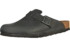 BIRKENSTOCK Herren Boston Glattleder Weit Clogs