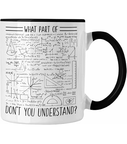 Mister Merchandise Kaffeetasse 'So Sieht Ein Cooler Mathematiker Aus' - Spülmaschinenfest, 330 Ml, Weiß-blau