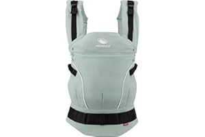 manduca First Baby Carrier - Porte-bébé réglable et polyvalent (3,5-20 kg) - Porte-bébé avant, arrière et aux hanches-Menthe