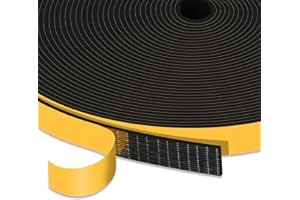 YIMIKI Guarnizione Finestra Autoadesiva, Schiuma Nastro Paraspifferi Porta, Adesivo Isolamento Nastro Sigillante per Rumore e Collisione, resistente alle intemperie, 12 mm(l) x1.5 mm(S), totale 10 m